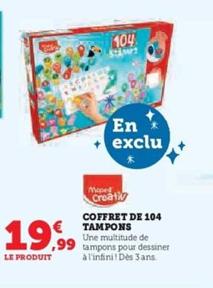 COFFRET DE 104 TAMPONS