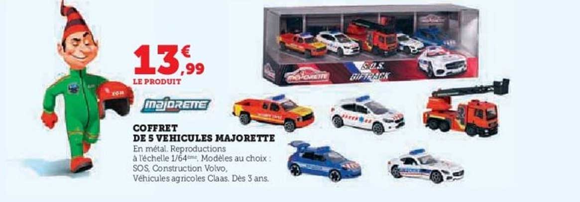 COFFRET DE 5 VEHICULES MAJORETTE