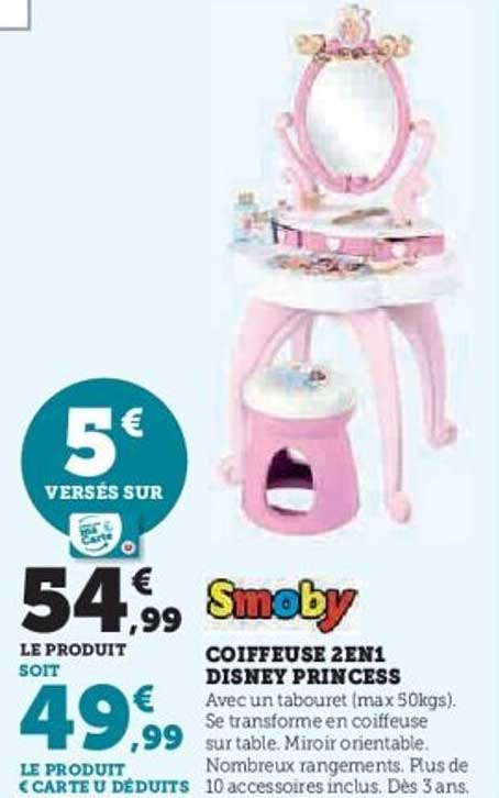 COIFFEUSE 2EN1 DISNEY PRINCESS