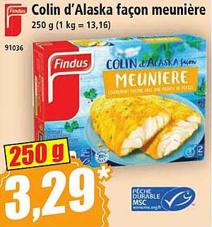 Colin d'Alaska façon meunière