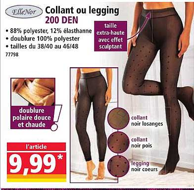 Collant ou legging 200 DEN