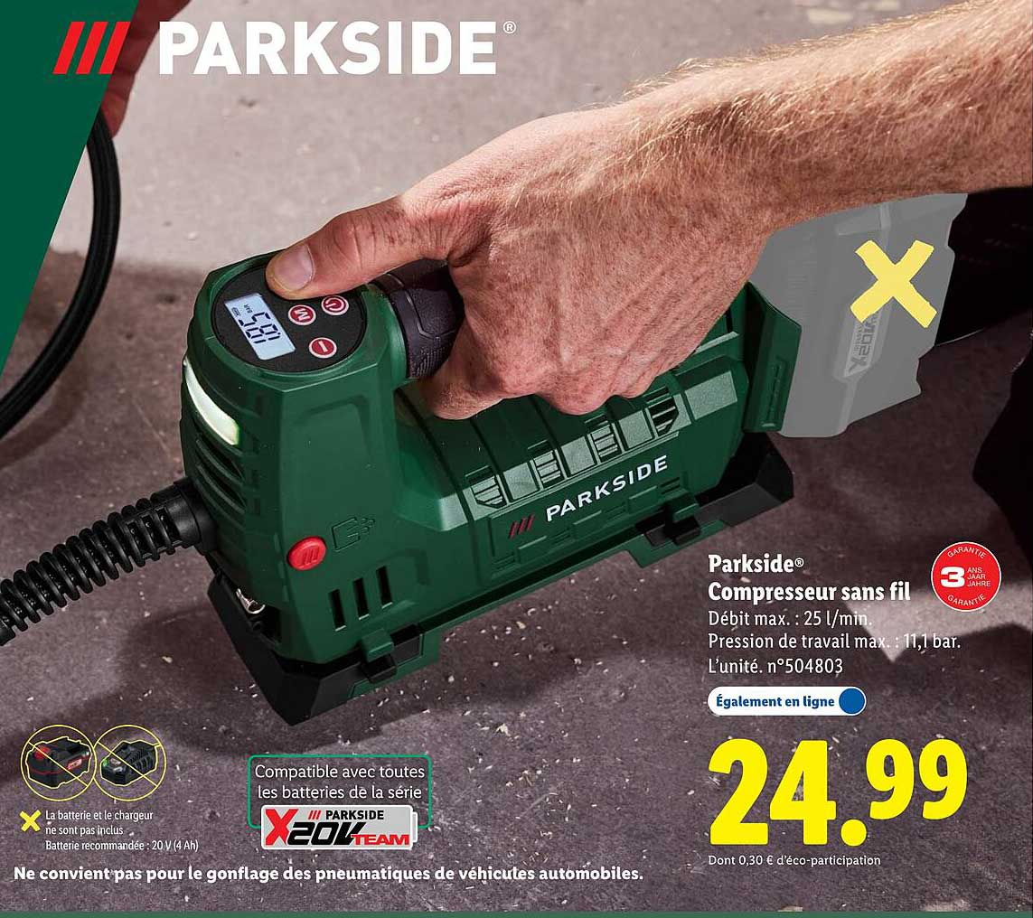 Compresseur sans fil Parkside