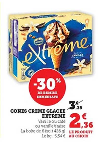 CONES CREME GLACEE EXTREME