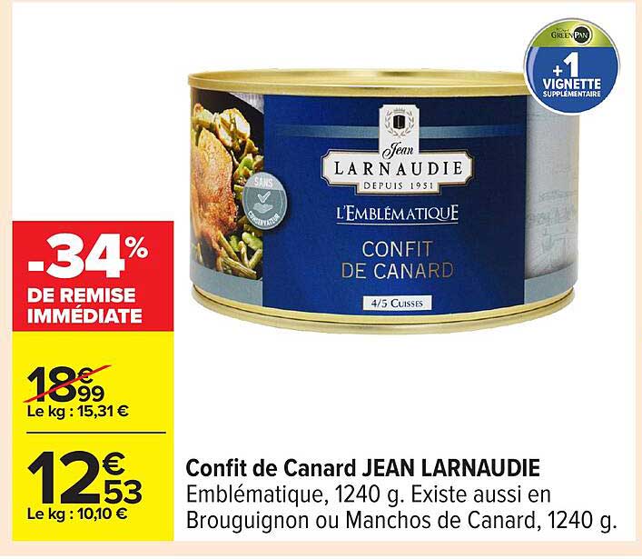 Confit de Canard JEAN LARNAUDIE