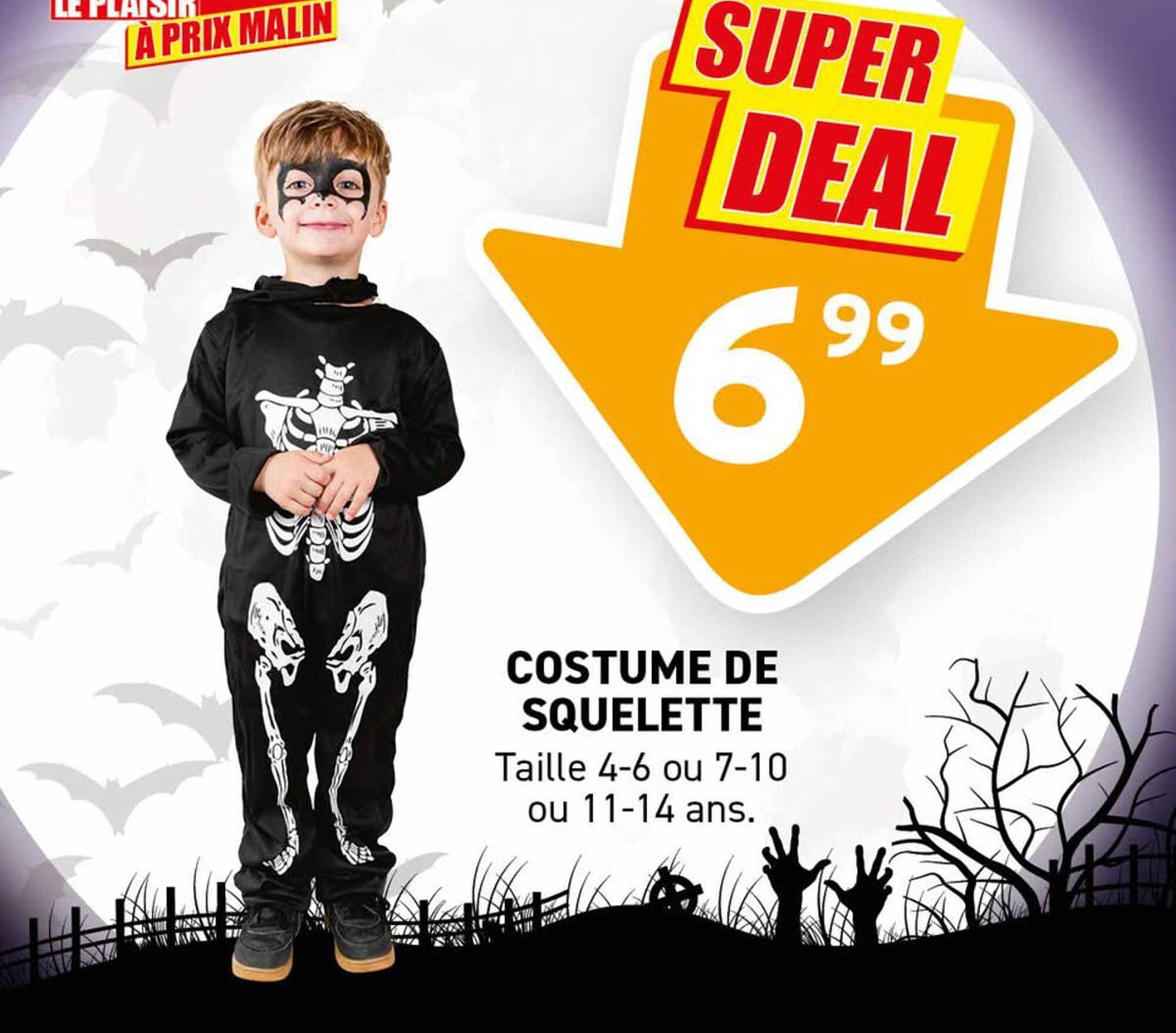 COSTUME DE SQUELETTE