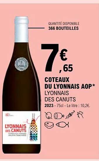 COTEAUX DU LYONNAIS AOP* LYONNAIS DES CANUTS