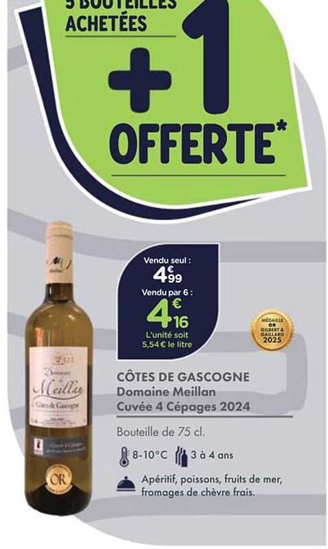CÔTES DE GASCOGNE Domaine Meillan Cuvée 4 Cépages 2024