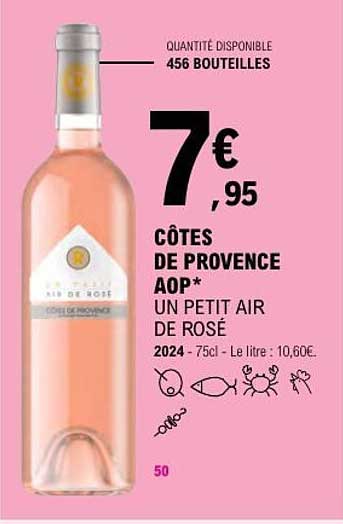 CÔTES DE PROVENCE AOP* UN PETIT AIR DE ROSÉ