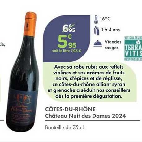 CÔTES-DU-RHÔNE Château Nuit des Dames 2024