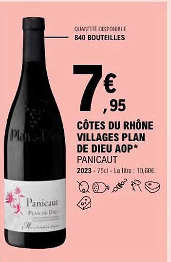 CÔTES DU RHÔNE VILLAGES PLAN DE DIEU AOP* PANICAUT