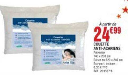 Couette ANTI-ACARIENS