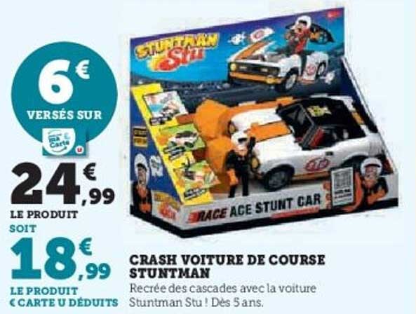 CRASH VOITURE DE COURSE STUNTMAN