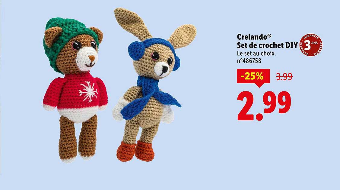 Crelando® Set de crochet DIY