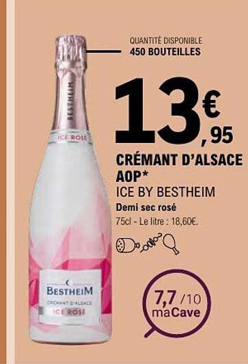 CRÉMANT D’ALSACE AOP* ICE BY BESTHEIM