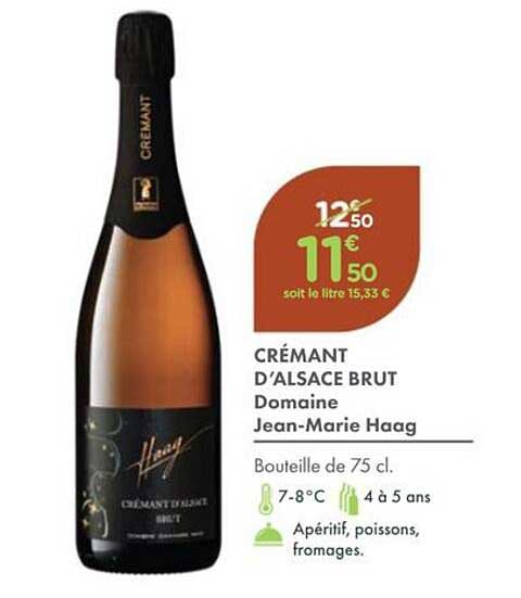 CRÉMANT D’ALSACE BRUT Domaine Jean-Marie Haag
