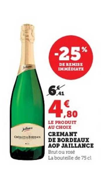 CREMANT DE BORDEAUX AOP JAILLANCE
