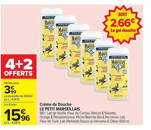 Crème de Douche LE PETIT MARSEILLAIS