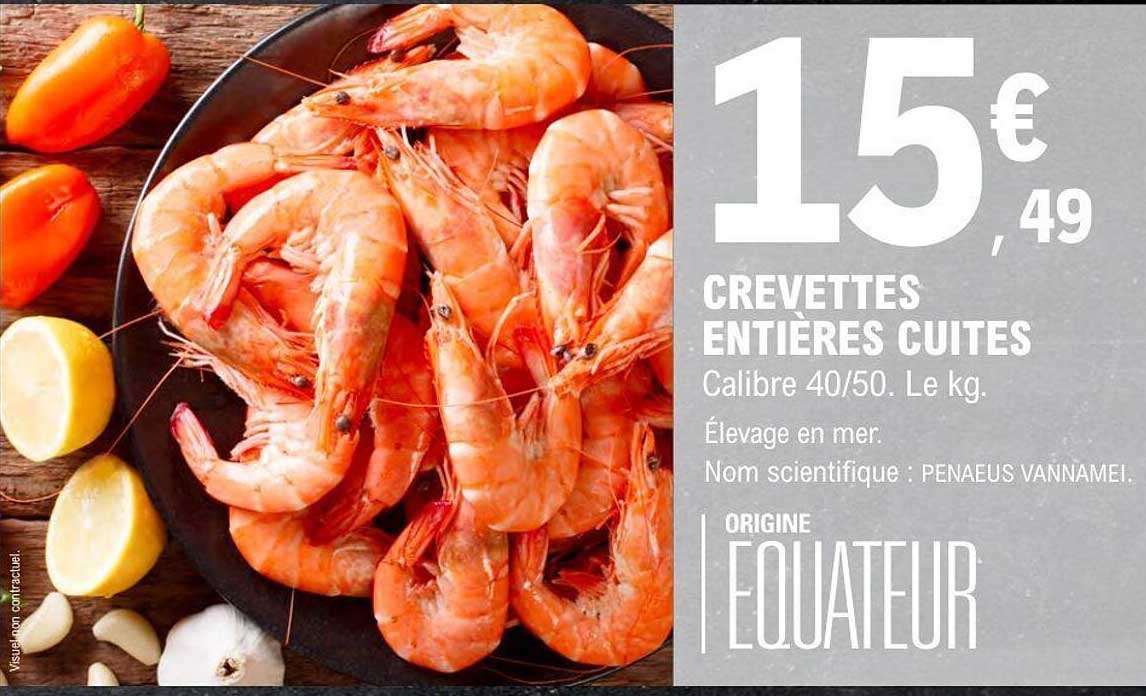 CREVETTES ENTIÈRES CUITES