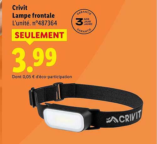 Crivit Lampe frontale
