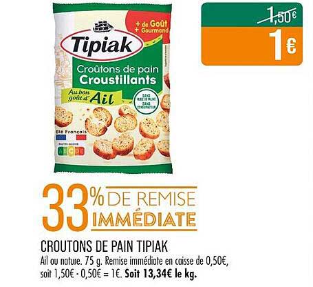CROUTONS DE PAIN TIPIAK