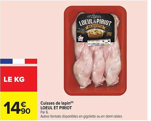 Cuisses de lapin(n) LOEUL ET PIRIOT