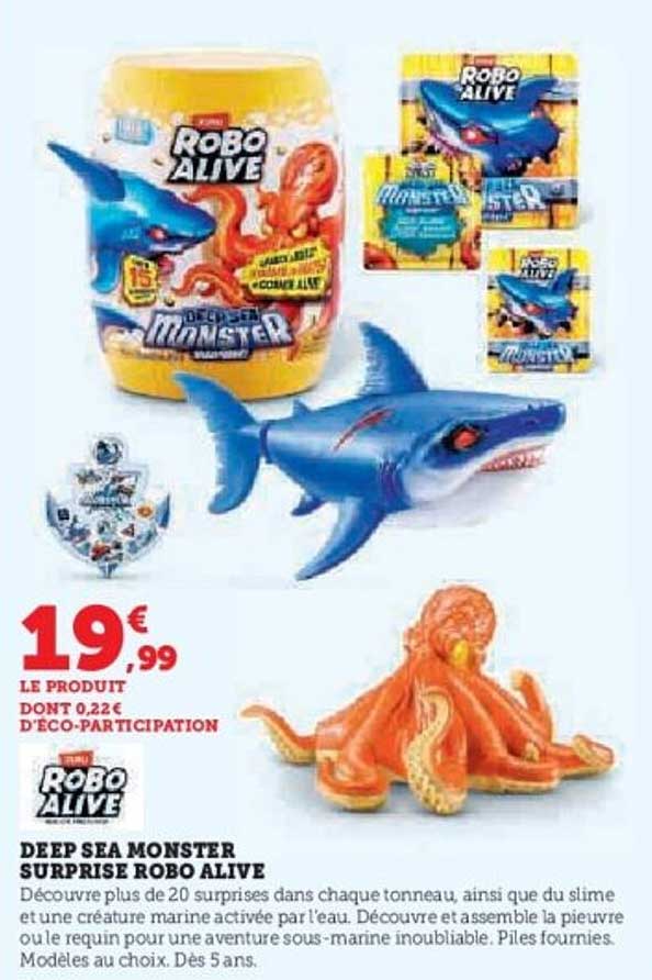 DEEP SEA MONSTER SURPRISE ROBO ALIVE