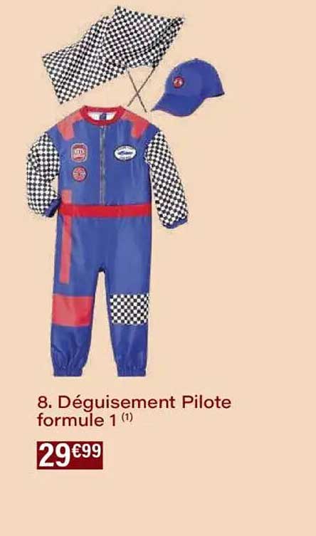 Déguisement Pilote formule 1