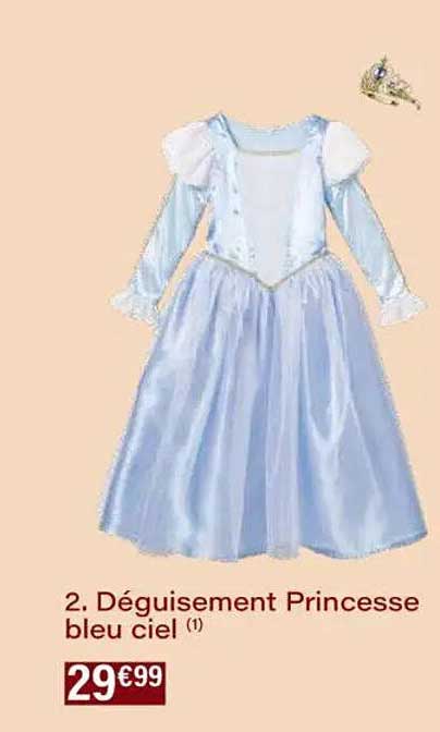 Déguisement Princesse bleu ciel