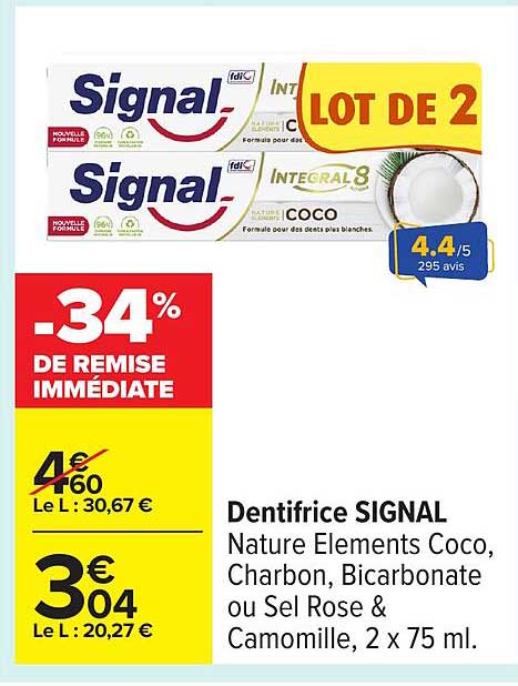 Dentifrice SIGNAL Lot de 2