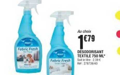 DÉSODORISANT TEXTILE 750 ML