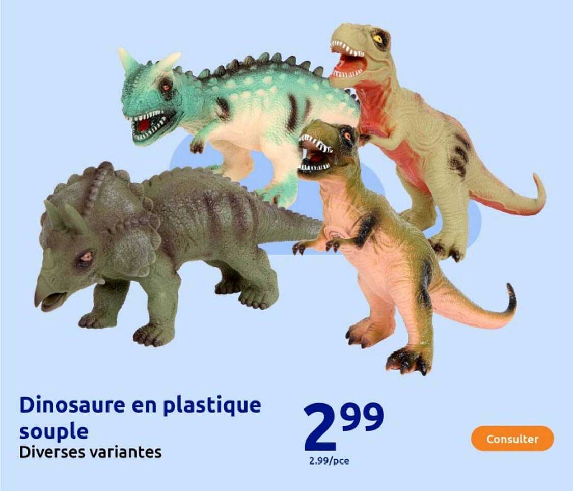 Dinosaure en plastique souple