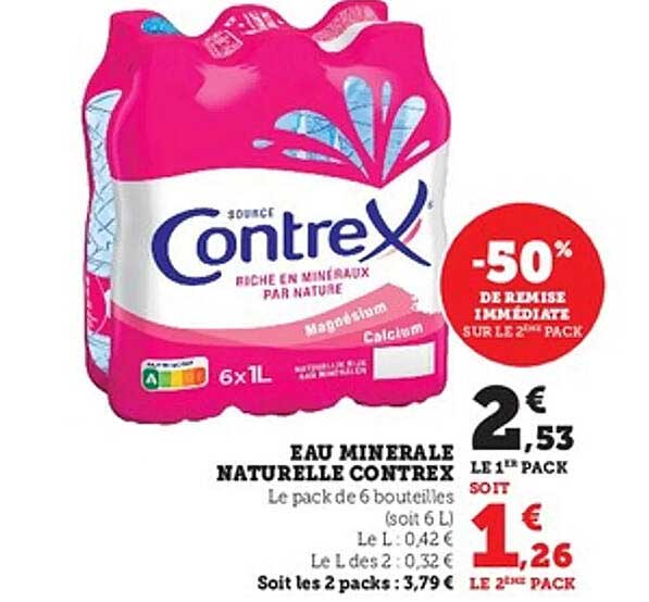 EAU MINERALE NATURELLE CONTREX