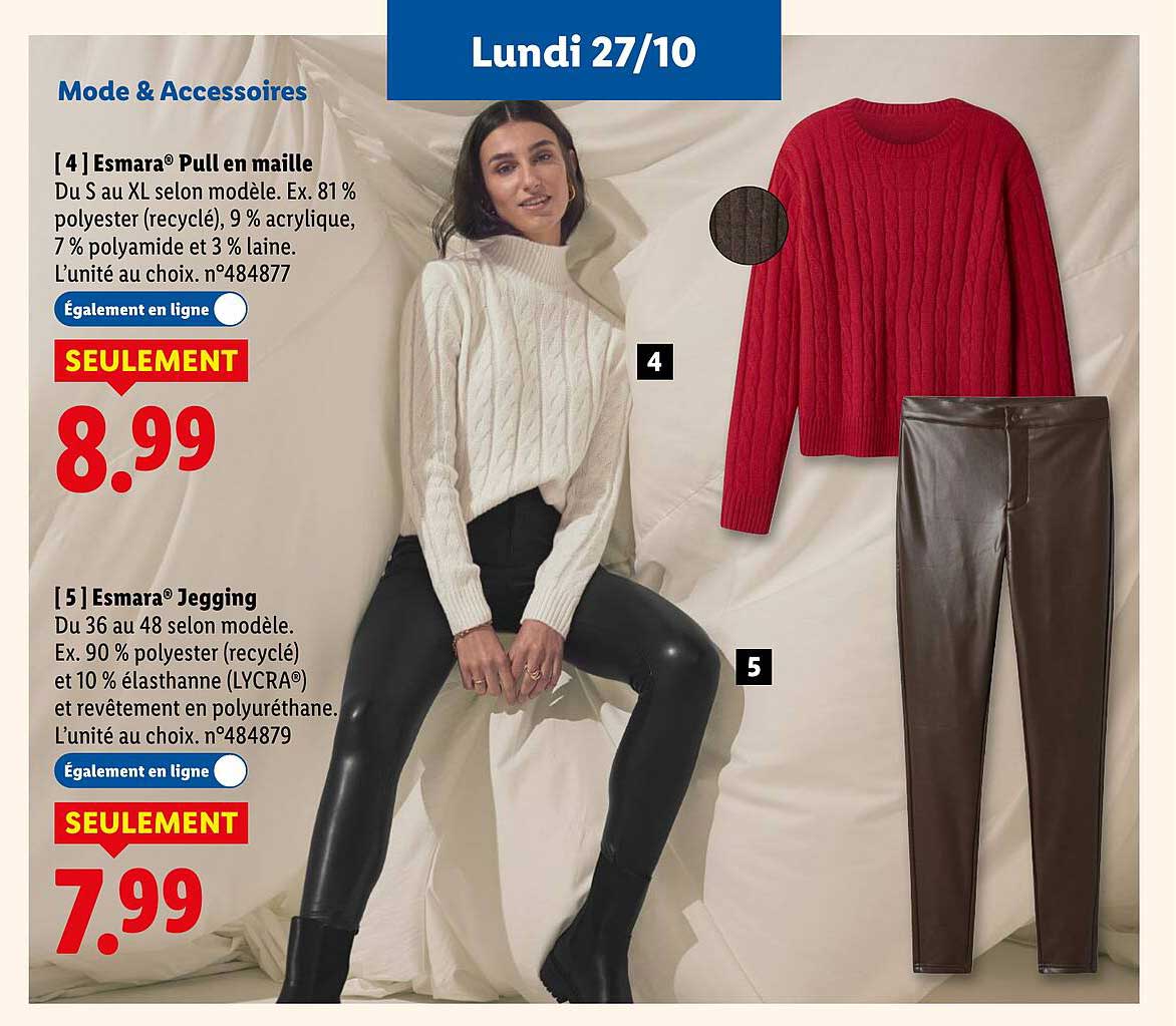 Esmara® Pull en maille et Esmara® Jegging