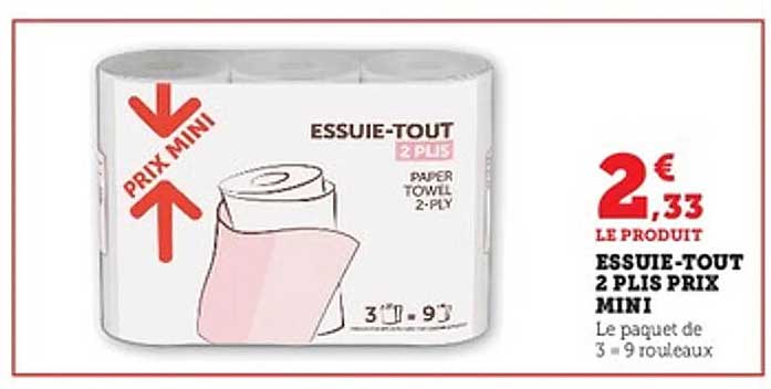 ESSUIE-TOUT 2 PLIS PRIX MINI