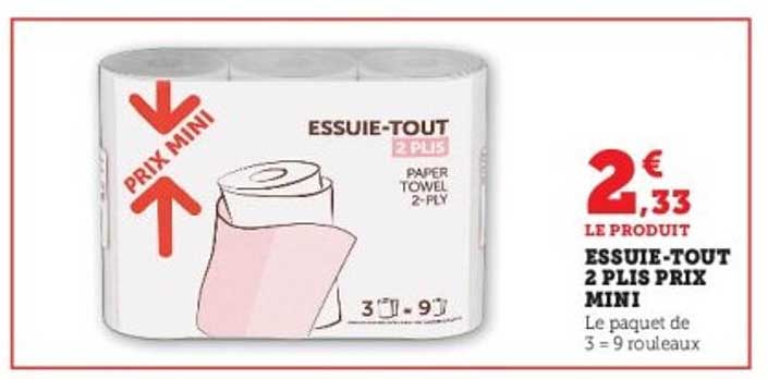 ESSUIE-TOUT 2 PLIS PRIX MINI