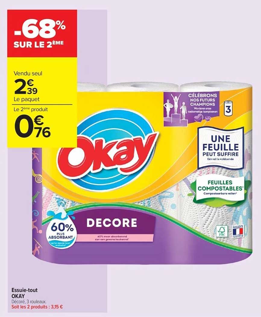 Essuie-tout Décoré Okay
