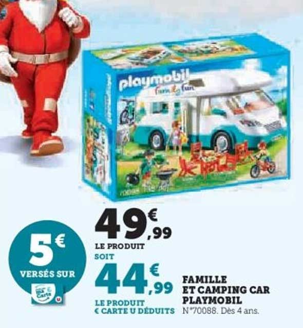 FAMILLE ET CAMPING CAR PLAYMOBIL