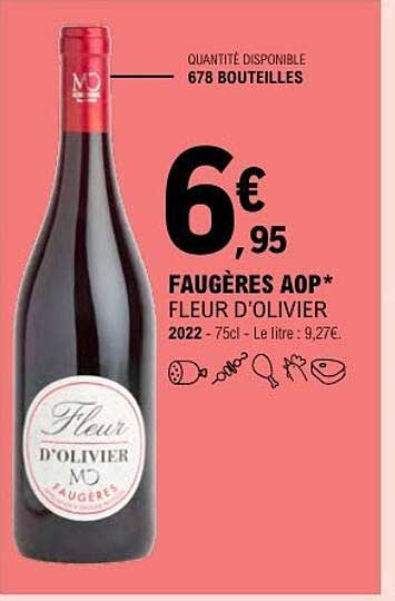 FAUGÈRES AOP* FLEUR D'OLIVIER