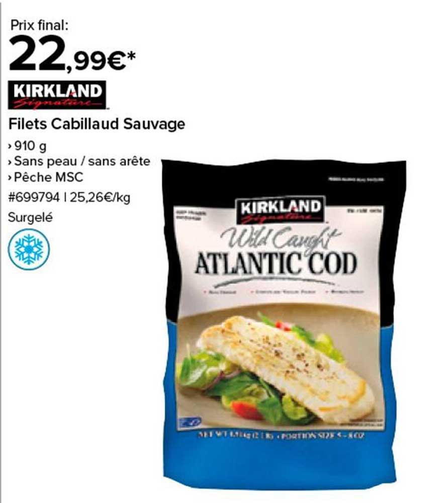 Filets Cabillaud Sauvage