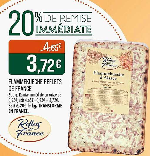 FLAMMEKUECHE REFLETS D'ALSACE