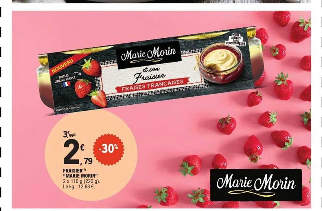 Fraisier "Marie Morin" 2 x 110 g (220 g)