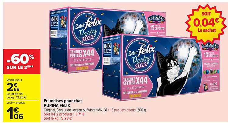 Friandises pour chat PURINA FELIX