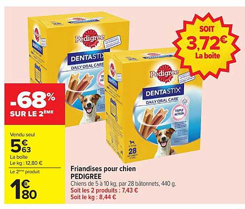 FRIANDISES POUR CHIEN PEDIGREE DENTASTIX