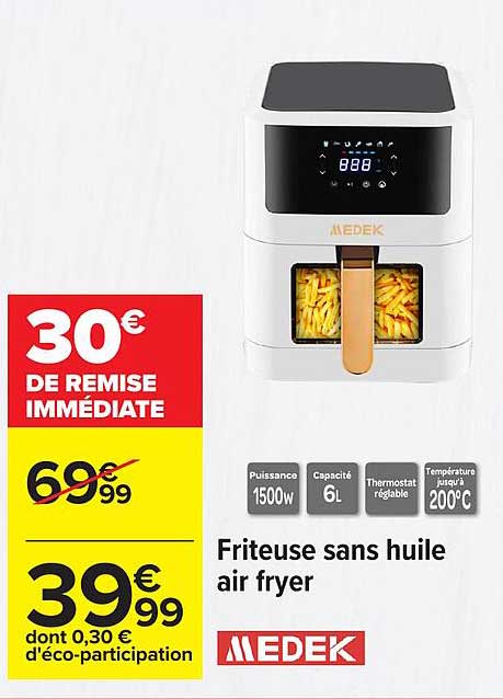 Friteuse sans huile air fryer