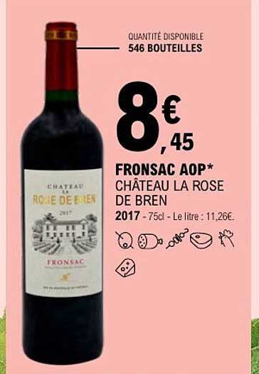 FRONSAC AOP* CHÂTEAU LA ROSE DE BREN