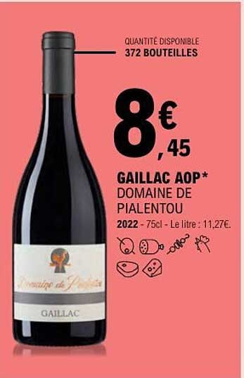 GAILLAC AOP* DOMAINE DE PIALENTOU