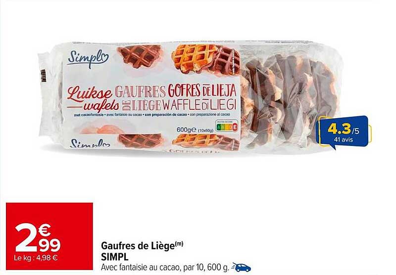 Gaufres de Liège(m) SIMPL
