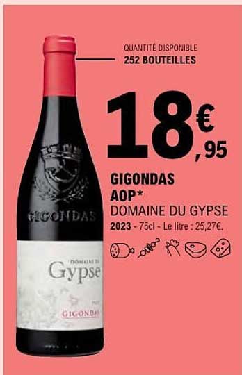 GIGONDAS AOP* DOMAINE DU GYPSE
