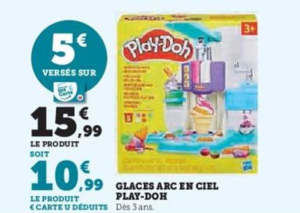 GLACES ARC EN CIEL PLAY-DOH
