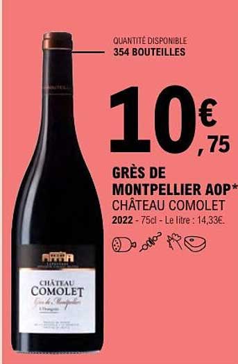 GRÈS DE MONTPELLIER AOP* CHÂTEAU COMOLET